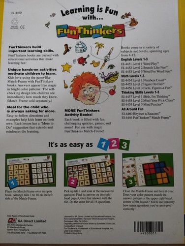 Learning Is Fun With Funthinkers Grolier - Place The Match - Learning Skills - Picture 2 of 5