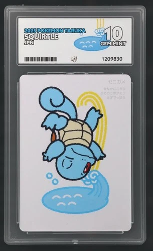 Pokémon Squirtle 2025 Taruka Japanese Pokémon TCG Ace Grading 10