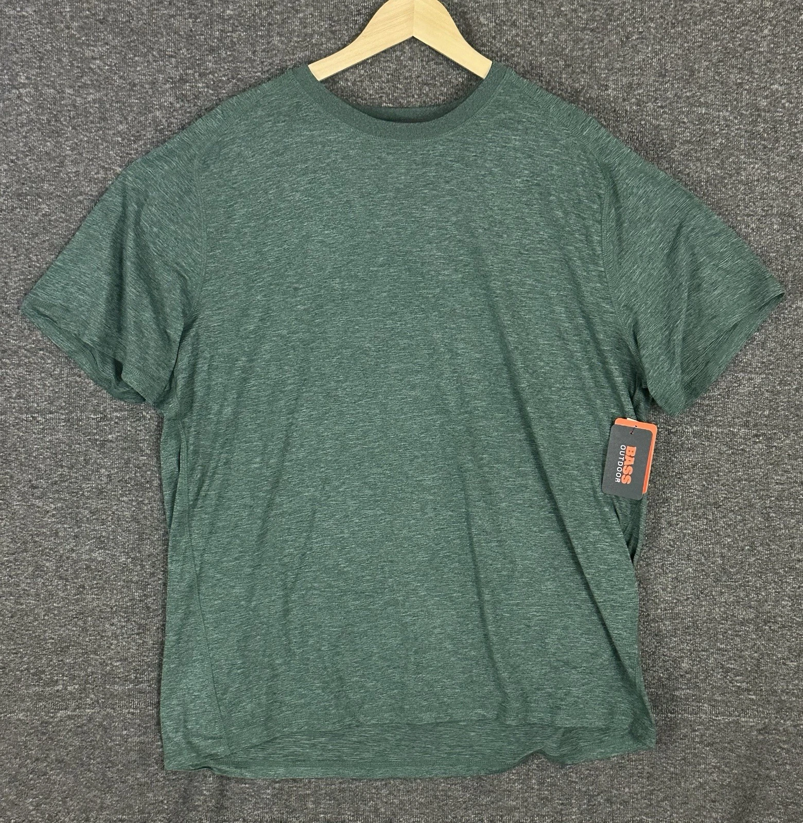 Bass Outdoor Microtech Performance SS Tee Lily Pad XXL UPF 50 Quick-Dry NWT