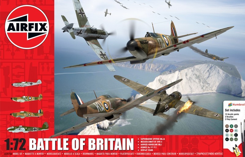 Brand New Boxed Airfix A50173A 1:72nd Scale Battle of Britain Models Gift Set.