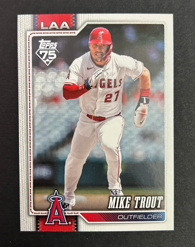 2026 Topps Series 1 Mike Trout Companion Card IMAGE VARIATION #350 Angels