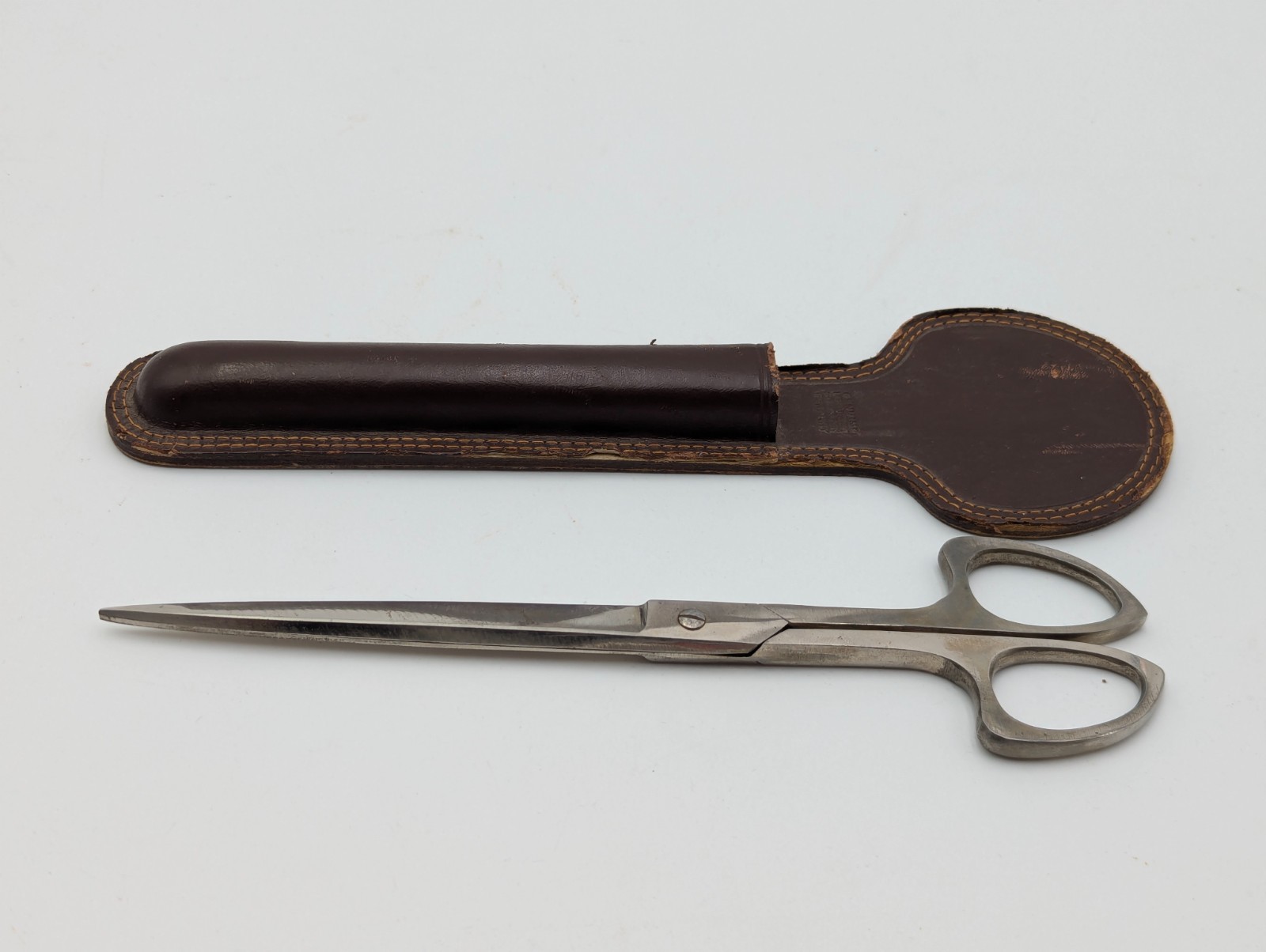 Vintage Solingen Scissor in Leather Case Made in Germany