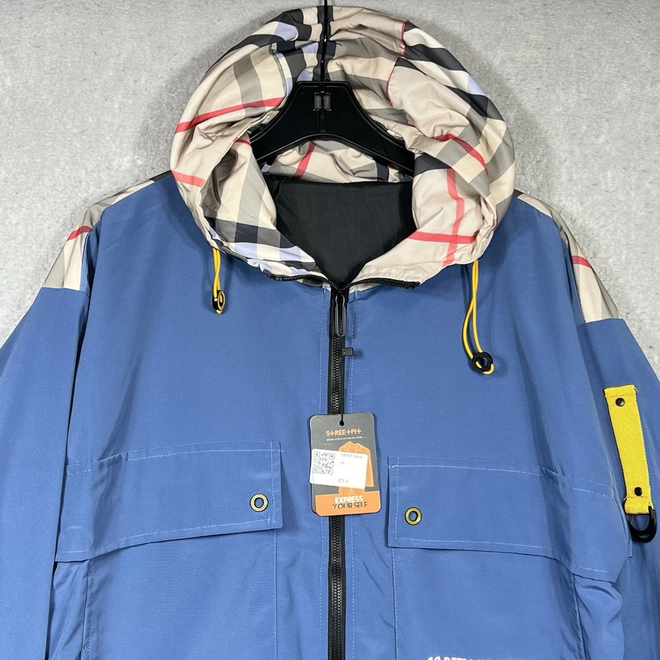 Jaqueta com capuz 10.Deep X Pokemon zíper completo Mosshino Coutube azul unissex média nova com etiquetas - Imagem 2 de 4