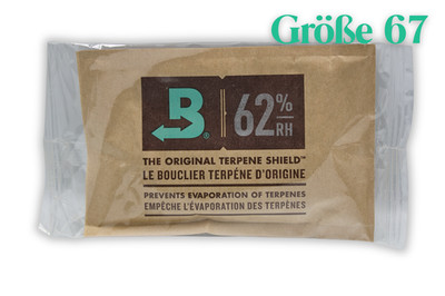 Boveda 62 % RH Feuchtigkeitsregulator Größe 67 für bis 450 g, 1 Stück