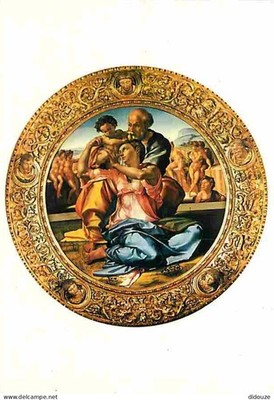 Postcard - Art - Painting - Michelangelo - Tondo Doni - CPM - See Scans Re