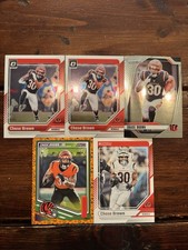 Chase Brown 5 Card LOT! Optic / Prizm / Score-A-Treat - Cincinnati Bengals