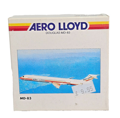 Herpa 507608 Douglas MD-83 Aero Lloyd Maßstab 1:500 Die-Cast Modellflugzeug Originalverpackt.