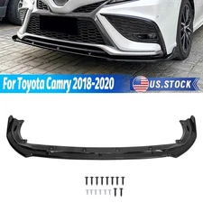 Sport Style Front Bumper Lip Spoiler For Toyota for Camry 2018-2020 SE XSE Gloss