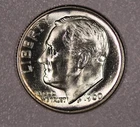 1960-P "Roosevelt" One-Dime Silver Coin, Mint State Condition