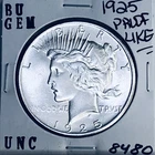 1925 P BU GEM PEACE SILVER DOLLAR UNC MS+++ U.S. MINT RARE COIN 8480