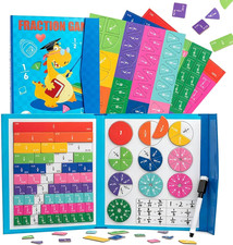 Magnetic Fraction Demonstration Book, Magnetic Fraction Tiles and Circles, Fract