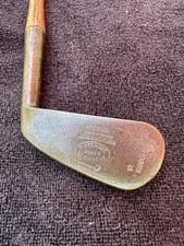 Rare Tom Stewart Hickory Wood Shaft Mashie Iron With D Inspection Mark
