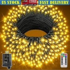 262ft LED Christmas Lights Outdoor Waterproof Remote Control Timer 8 Modes New