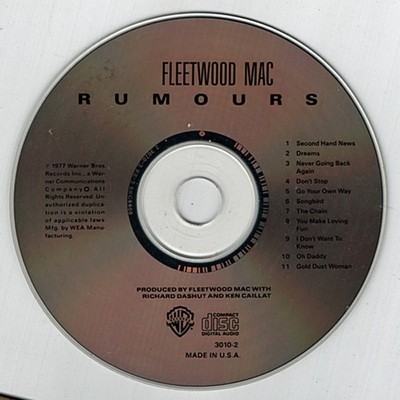 Rumours ~ Fleetwood Mac ~ Rock ~ CD ~ Acceptable