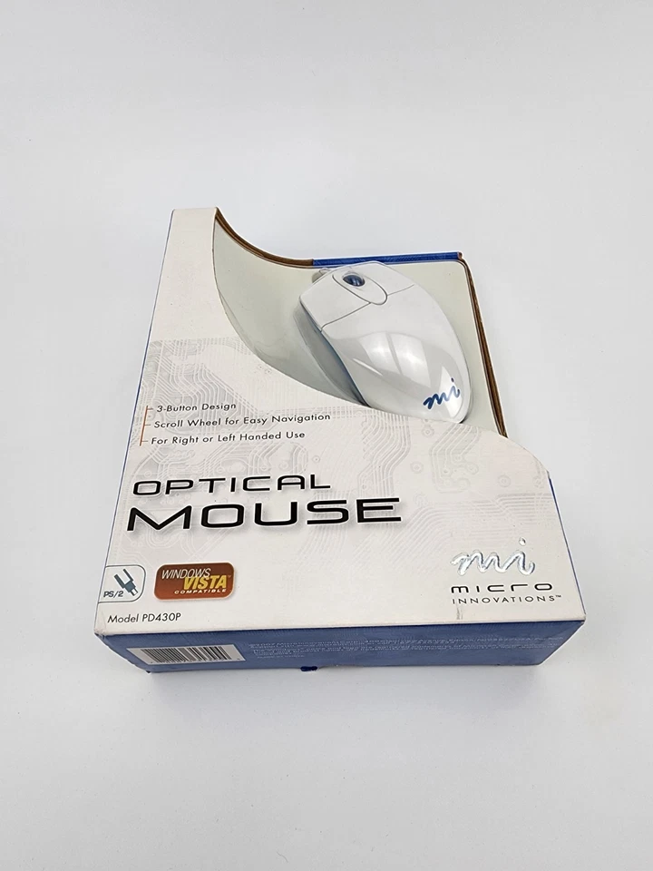 MI Optical Mouse Windows Vista Compatible PS2 Model PD430P B91 - Image 4 of 4
