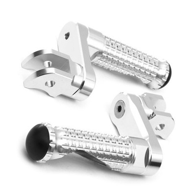 M-PRO Silver 40mm Riser Front Foot Pegs For Dyna 10 11 12 13 14 15 16 17