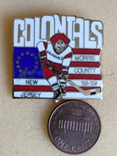 New Jersey Morris County Colonials Hockey Pin 1988-89