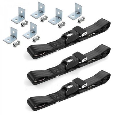 Chevy Truck 1967 - 1972 Standard 2pt BK Lap Bench Blt Kit w/BKTS 3 Belts  
