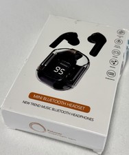 Mini Bluetooth 5.3 Wireless Earbuds LED Display Charging Case Open Box