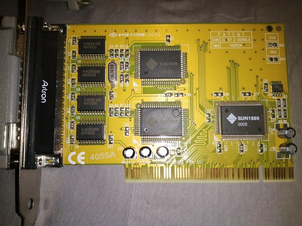 Scheda Multi Seriale PCI 4 Porte RS232 + Cavo DB9, SUNix 4056a OEM Seriali - Immagine 4 di 4