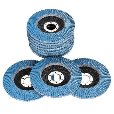 200 Pack 4-1/2''×7/8'' 40 Grit T29 Premium Zirconia Flap Discs Sanding Grinding