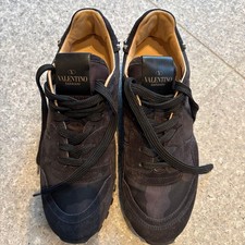 Women's Wear Valentino VALENTINO GARAVANI Sneakers Black Camouflage Studs Size 3
