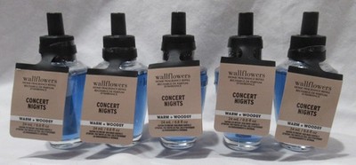 White Barn Bath & Body Works Wallflower Refill Bulb Lot Set of 5 CONCERT NIGHTS