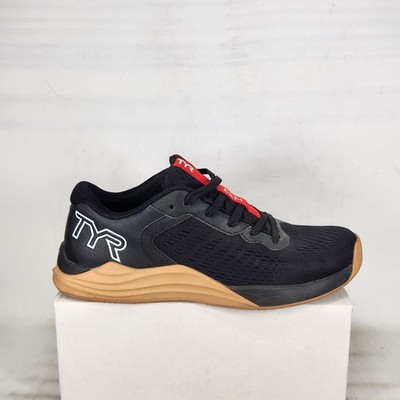 9.5 MEN / 11 WOM - TYR CXT-1 Trainer - Black / Red / Gum Sole