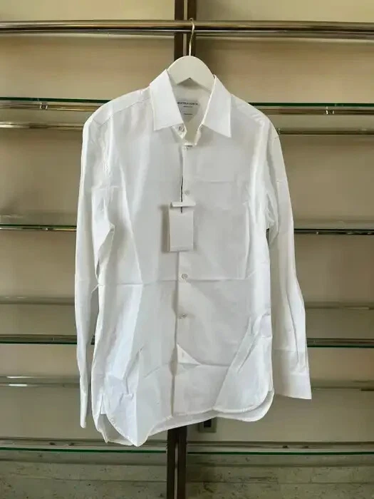 Bottega Veneta , Fine Cotton Poplin Shirt in White BNWT 38 FR