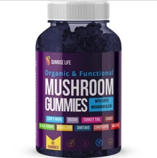 Organic Mushroom Gummies - Premium Mushroom Blend For Brain Health
