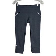 Athleta Pants Women XS Gray Black Relay Capri Legging Lounge Workout Athleisure