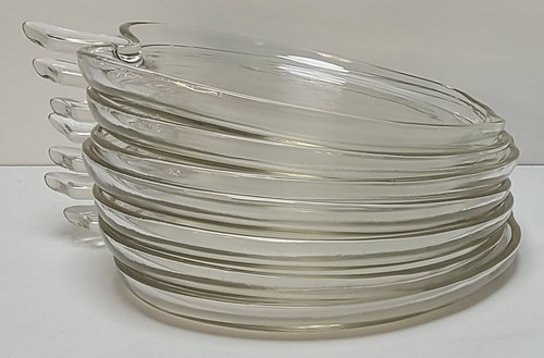 Platos de almuerzo transparentes con forma de manzana de vidrio para huerto de avellana Atlas 8" - Imagen 6 de 6