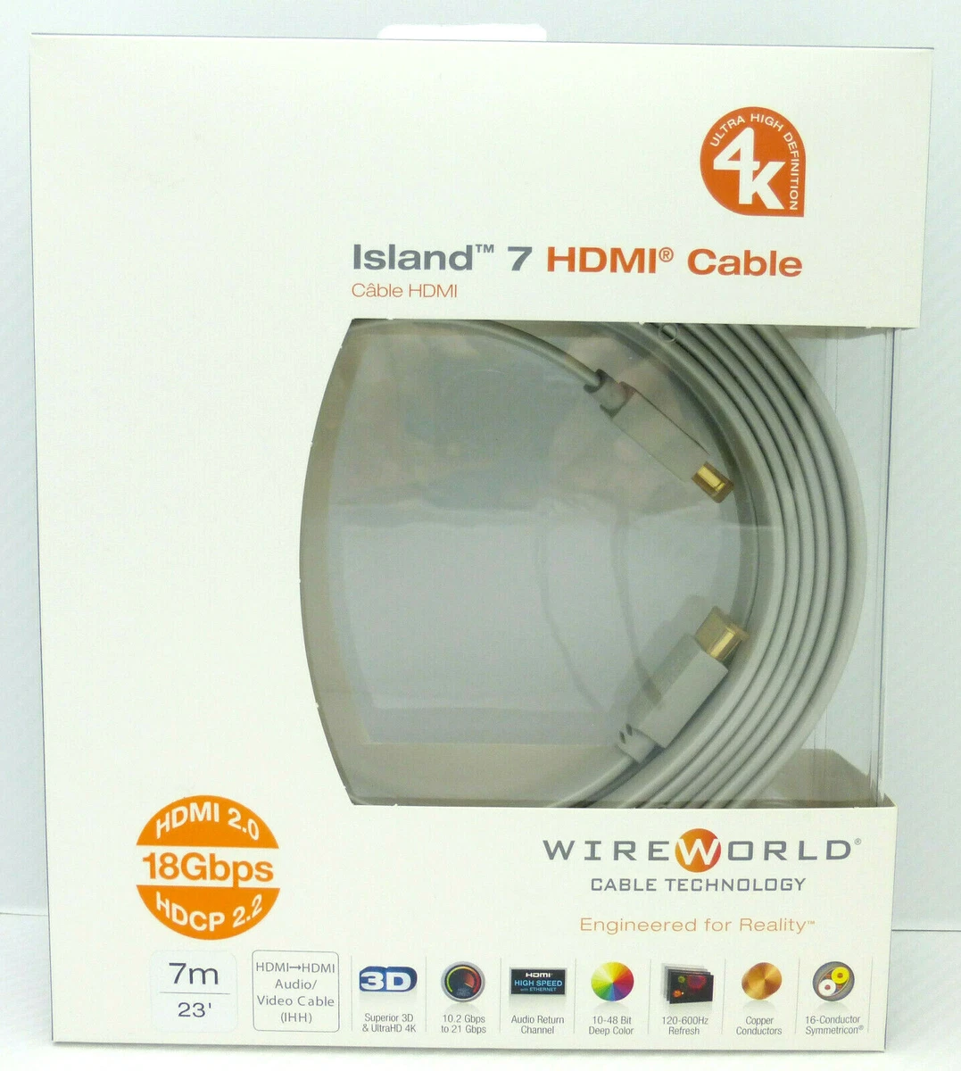 WireWorld Island 7 HDMI Cable 7 meter 4K ARC 3d eBay
