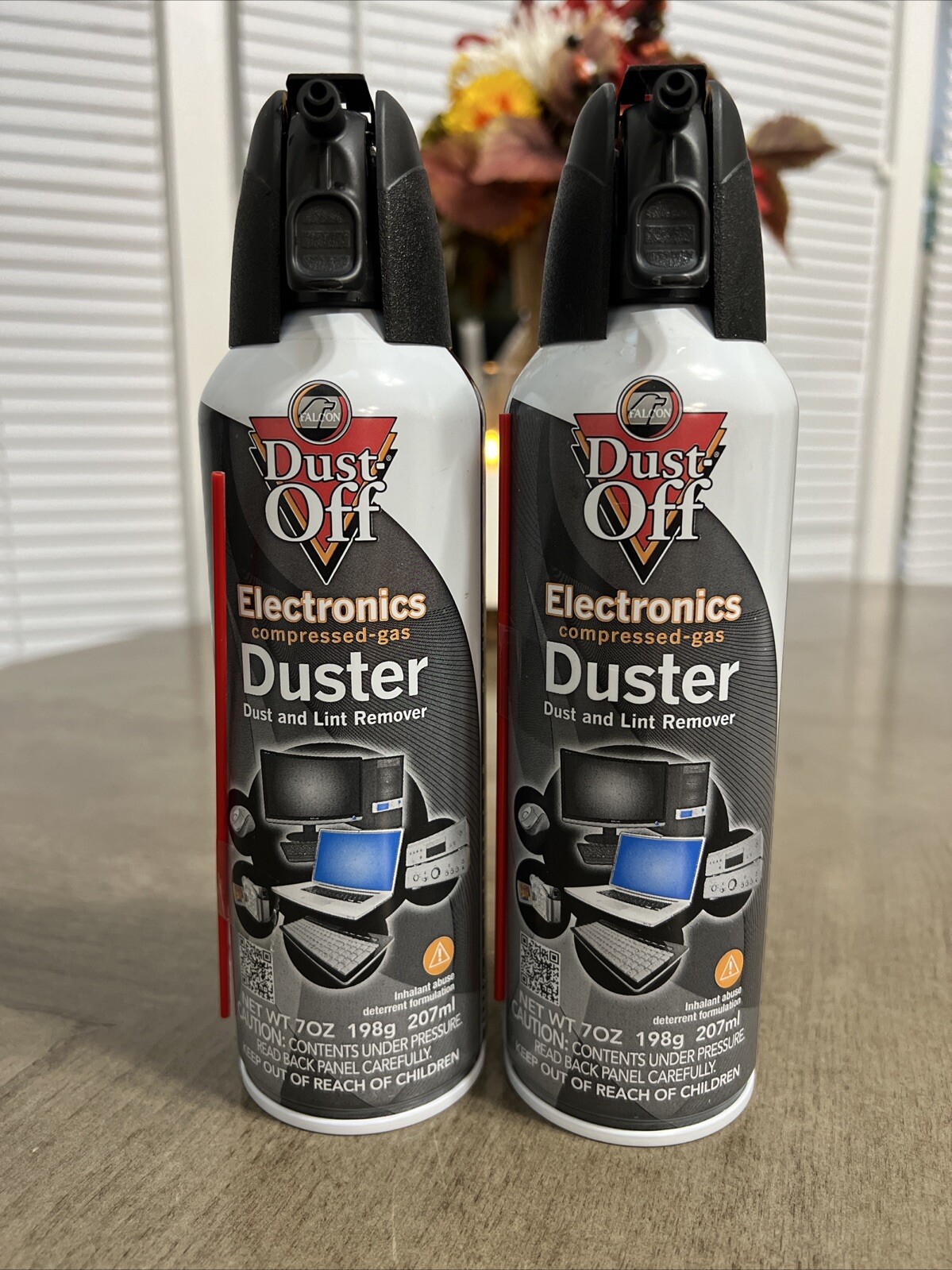 2 Falcon Electronics Compressed-Gas Duster 7oz DPSM Dust & L
