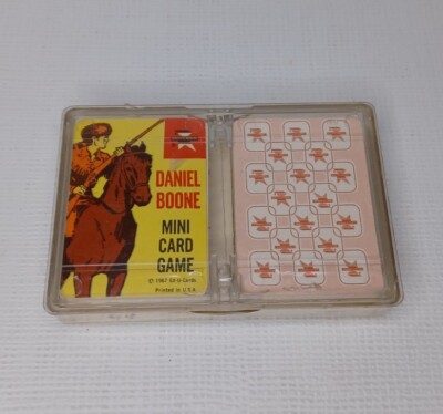 Daniel Boone Mini Card Game Cowboys Indians 1967 Ed-U-Cards Flip Book