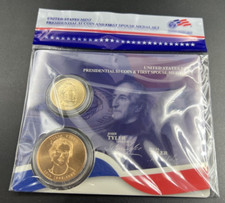 2009 John & Julia Tyler Spouse $1 Presidential Coin & Medal Bronze Set OGP