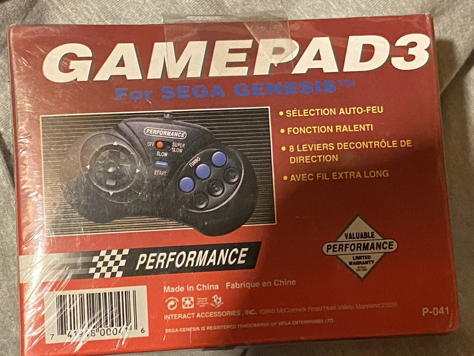 FACTORY SEALED!!! Gamepad 3 for Sega Genesis (1993) - Image 2 of 2