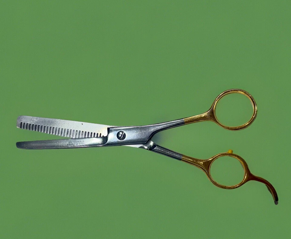 Tijeras adelgazantes de pelo de perro mascota de acero inoxidable Miracle Coat con funda 6 1/2 pulgadas Foto 2 de 4