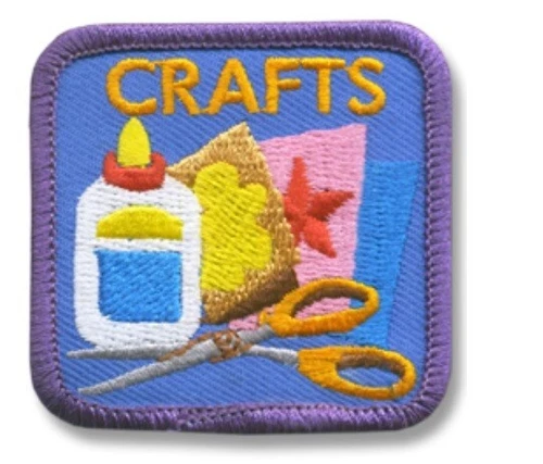 Girl Boy CRAFTS craft project Fun Patches Crests Badges SCOUT GUIDE crafting