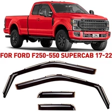 Rain Guards Vent Visors Shade for 17-22 Ford F250-F550 Super Duty SuperCab
