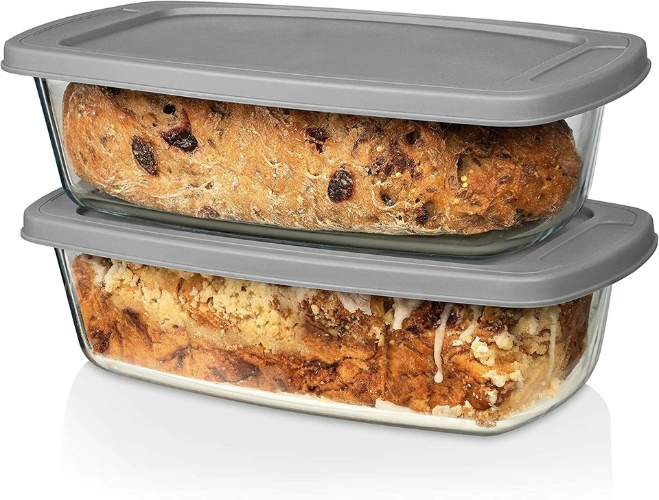 Razab GRANDE Sartén Superior de Vidrio con Tapa, 7.6 Tazas 1800ML/1.9Qt Foto 2 de 4