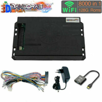 3D Pandora wifi Saga EX Box 8000 in 1 DIY Kit for Arcade Retro