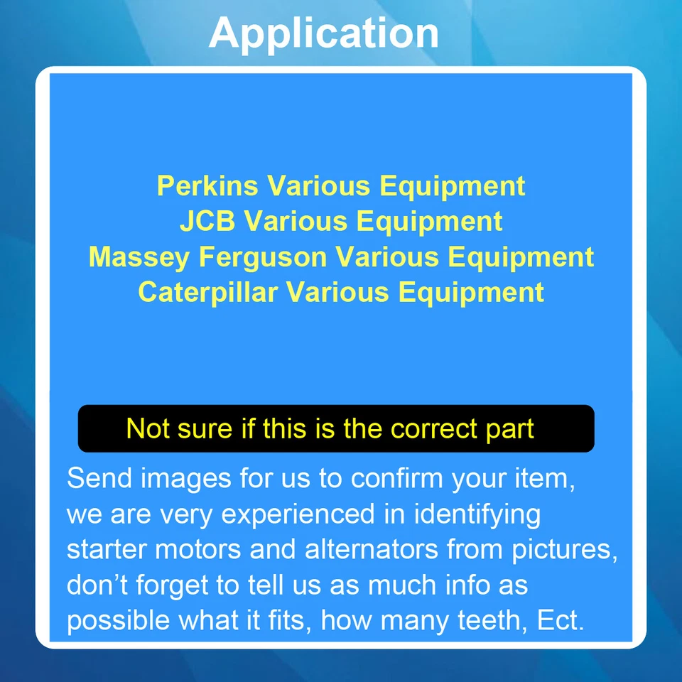 Starter Motor For BMC 1.5 Diesel Marine Eng Hi Torque 3.2 Kw AZE4151 IS1195 - Image 4 of 4