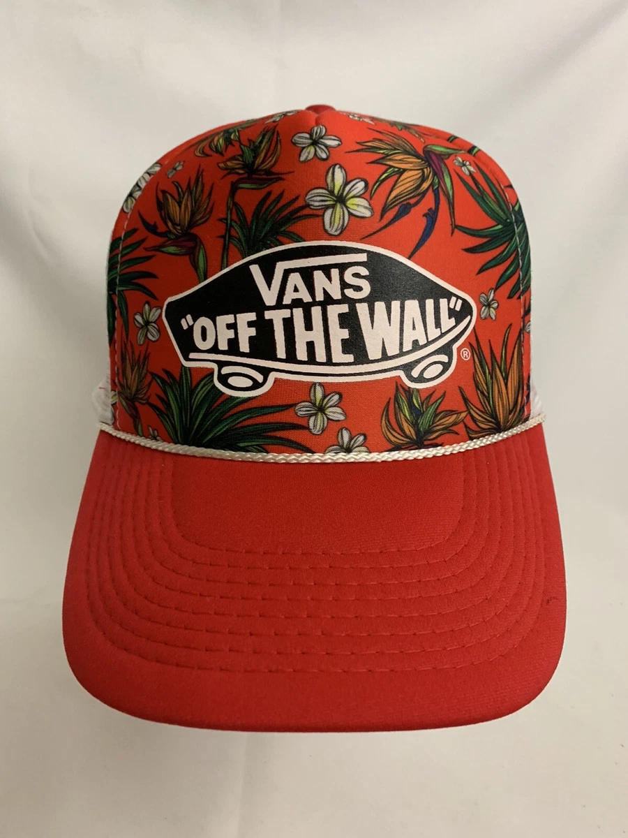 Vans red trucker hat deals