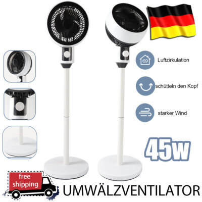 Standventilator mit 3 Leistungsstufen Ventilator Luftzirkulator oszillierend 3D