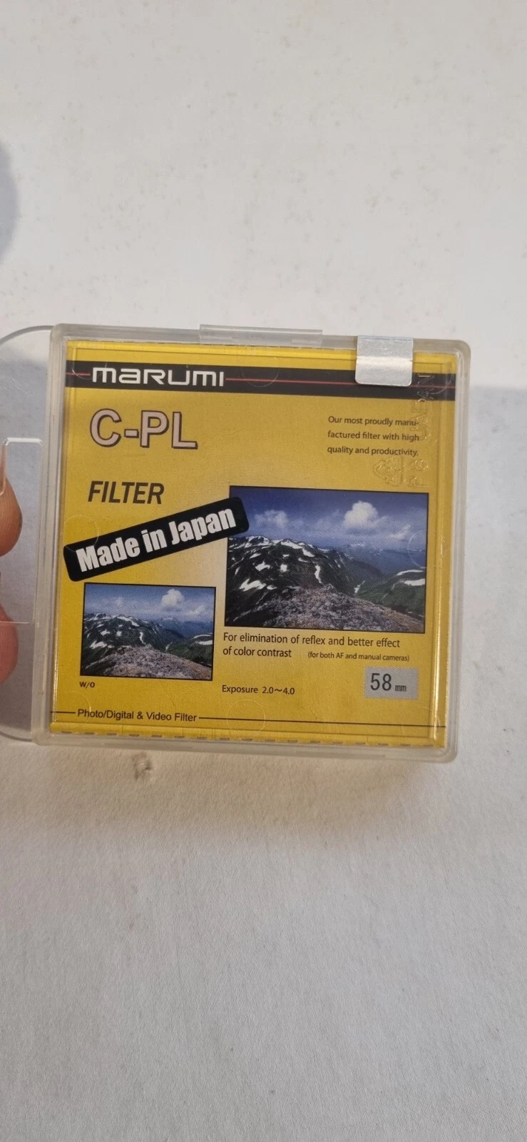 [NEAR MINT] MARUMI PL filter C-PL 58mm Contrast increase Anti-reflection (G519-2