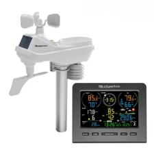 Weather Station 7-in-1Indoor Outdoor Remote Monitoring Temperature Humidity Wind