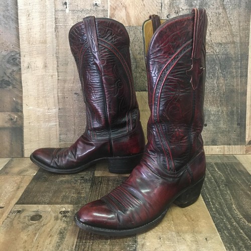 Lucchese Vtg San Antonio Black Cherry 