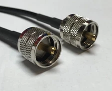 PL-259 UHF Male to Male ACI240 RF Pigtail Coaxial Cable Fast Shipping USA LOT