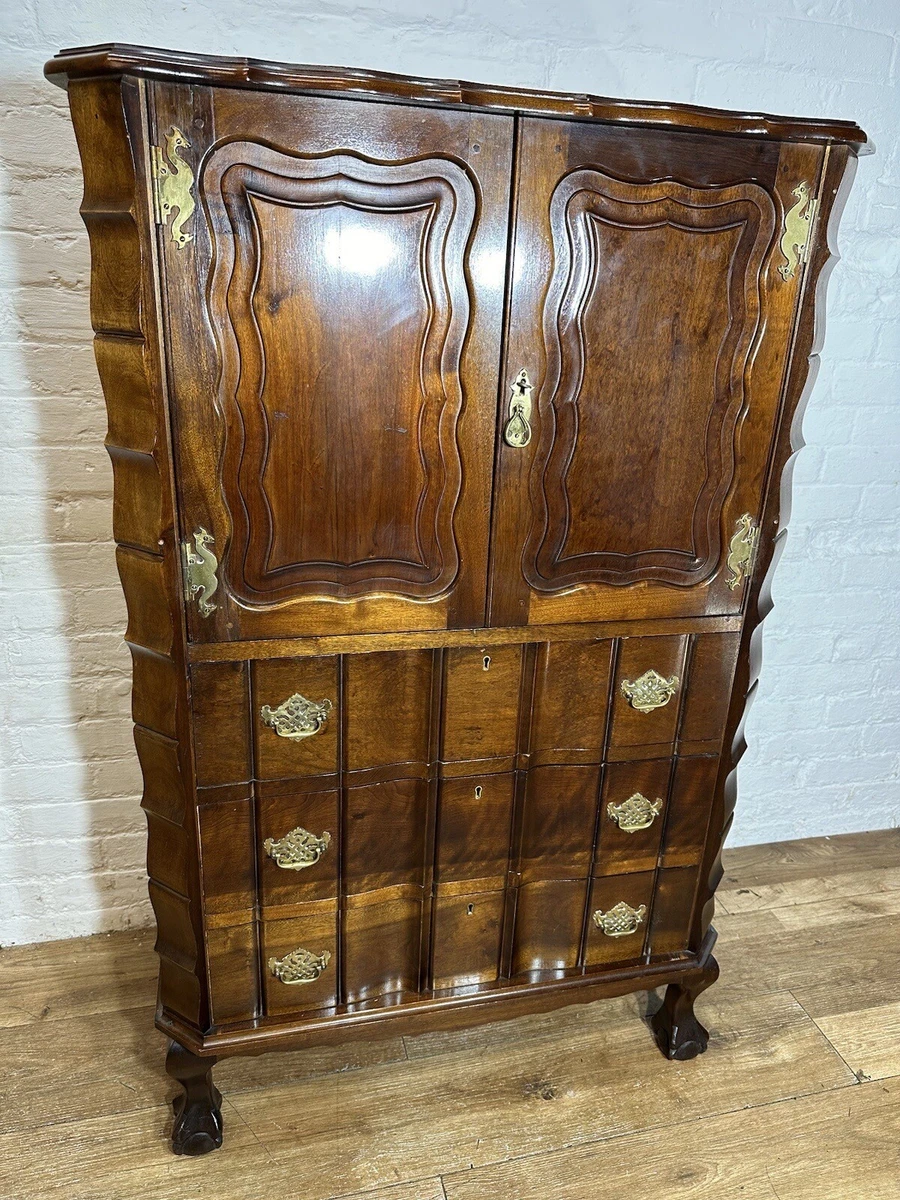 Antique Mahogany Drinks Cabinet Chest